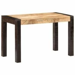 VidaXL Table à dîner 120x60x76 cm Bois de manguier solide brut