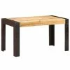 VidaXL Table de salle à manger 140x70x76 cm Bois de manguier brut 2 VidaXL Table de salle à manger 140x70x76 cm Bois de manguier brut -Promos Tables à manger Boutique image 1 289654