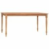 VidaXL Table Batavia 150x90x75 cm Bois de teck massif 2 VidaXL Table Batavia 150x90x75 cm Bois de teck massif -Promos Tables à manger Boutique image 1 316032