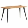 VidaXL Table à dîner au bord naturel 140x60x75 cm Bois d'acacia massif 2 VidaXL Table à dîner au bord naturel 140x60x75 cm Bois d'acacia massif -Promos Tables à manger Boutique image 1 320253