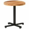 VidaXL Table de bistro Ronde Ø70x75 cm Bois d'acacia massif