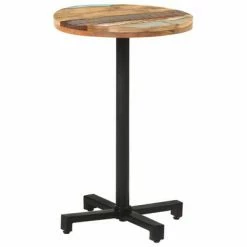 VidaXL Table de bistro Ronde Ø50x75 cm Bois de récupération massif