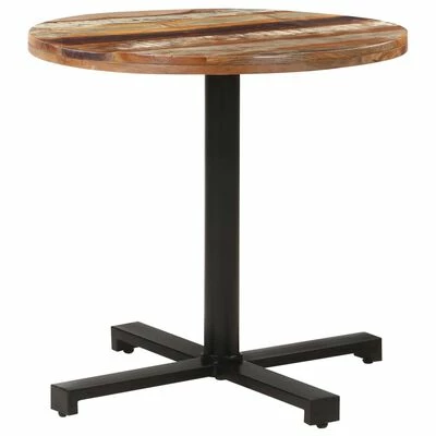 VidaXL Table de bistro Carrée Ø80x75 cm Bois de récupération massif 3 VidaXL Table de bistro Carrée Ø80x75 cm Bois de récupération massif