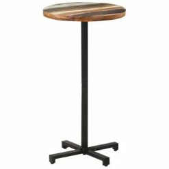 VidaXL Table de bistro Carrée Ø60x110 cm Bois de récupération massif