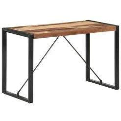 VidaXL Table à dîner 120x60x75 cm Bois massif