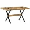VidaXL Table de salle à manger 140x70x76 cm Bois de manguier brut 2 VidaXL Table de salle à manger 140x70x76 cm Bois de manguier brut -Promos Tables à manger Boutique image 1 321606