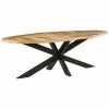 VidaXL Table de salle à manger 240x100x75 cm Bois de manguier brut 1 VidaXL Table de salle à manger 240x100x75 cm Bois de manguier brut -Promos Tables à manger Boutique image 1 321678
