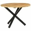 VidaXL Table à dîner ronde 100x100x75 cm Bois de manguier brut 1 VidaXL Table à dîner ronde 100x100x75 cm Bois de manguier brut -Promos Tables à manger Boutique image 1 321681
