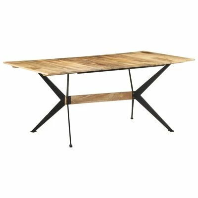 VidaXL Table de salle à manger 180x90x76 cm Bois de manguier massif 3 VidaXL Table de salle à manger 180x90x76 cm Bois de manguier massif