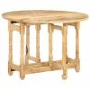 VidaXL Table de salle à manger Rond 110x76 cm Bois de manguier massif 2 VidaXL Table de salle à manger Rond 110x76 cm Bois de manguier massif -Promos Tables à manger Boutique image 1 321699