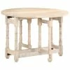 VidaXL Table de salle à manger Rond 110x76 cm Bois de manguier massif 2 VidaXL Table de salle à manger Rond 110x76 cm Bois de manguier massif -Promos Tables à manger Boutique image 1 321700