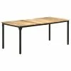 VidaXL Table de salle à manger 180x90x76 cm Bois de manguier brut -Promos Tables à manger Boutique image 1 321975