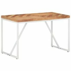 VidaXL Table à dîner 120x60x76 cm Bois solide d'acacia et de manguier