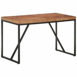 VidaXL Table à dîner 120x60x76 cm Bois solide d'acacia et de manguier