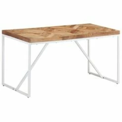 VidaXL Table à dîner 140x70x76 cm Bois massif d'acacia et de manguier