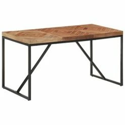 VidaXL Table à dîner 140x70x76 cm Bois massif d'acacia et de manguier