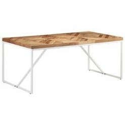VidaXL Table à dîner 180x90x76 cm Bois massif d'acacia et de manguier