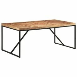 VidaXL Table à dîner 180x90x76 cm Bois massif d'acacia et de manguier