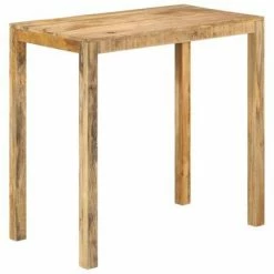VidaXL Table de bar 112x60x108 cm Bois de manguier brut