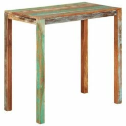 VidaXL Table de bar 112x60x108 cm Bois de récupération solide