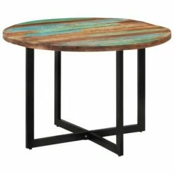 VidaXL Table de salle à manger 110x75 cm Bois massif de récupération