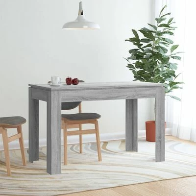 VidaXL Table à dîner Sonoma gris 120x60x76 cm Bois d'ingénierie 4 VidaXL Table à dîner Sonoma gris 120x60x76 cm Bois d'ingénierie – Image 2