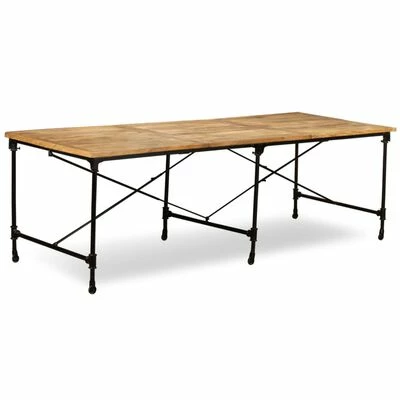 VidaXL Table de salle à manger Bois de manguier massif 240 cm 4 VidaXL Table de salle à manger Bois de manguier massif 240 cm – Image 2