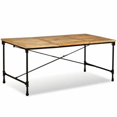 VidaXL Table de salle à manger Bois de manguier massif 180 cm 4 VidaXL Table de salle à manger Bois de manguier massif 180 cm – Image 2