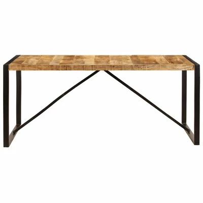VidaXL Table de salle à manger Bois de manguier brut 180 cm 4 VidaXL Table de salle à manger Bois de manguier brut 180 cm – Image 2