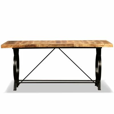 VidaXL Table de salle à manger Bois de manguier brut 180 cm 4 VidaXL Table de salle à manger Bois de manguier brut 180 cm – Image 2