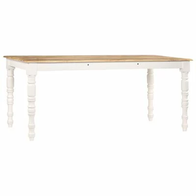 VidaXL Table de salle à manger 180x90x76 cm Bois de manguier massif 4 VidaXL Table de salle à manger 180x90x76 cm Bois de manguier massif – Image 2