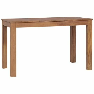 VidaXL Table à dîner Bois de teck et finition naturelle 120x60x76 cm 4 VidaXL Table à dîner Bois de teck et finition naturelle 120x60x76 cm – Image 2
