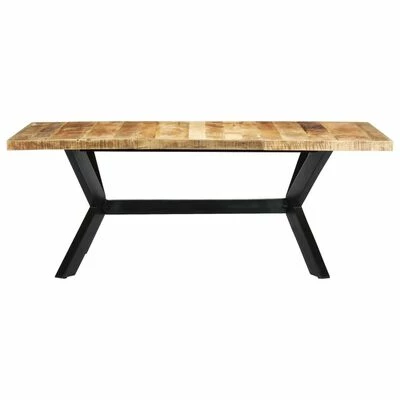 VidaXL Table de salle à manger 200x100x75 cm Bois de manguier solide 4 VidaXL Table de salle à manger 200x100x75 cm Bois de manguier solide – Image 2