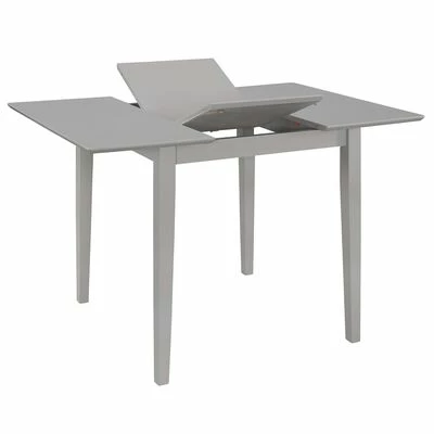 VidaXL Table à dîner extensible Gris (80-120) x 80 x 74 cm MDF 4 VidaXL Table à dîner extensible Gris (80-120) x 80 x 74 cm MDF – Image 2