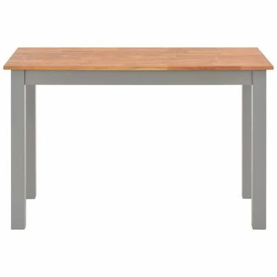 VidaXL Table de salle à manger 120x60x74 cm Bois de chêne solide 4 VidaXL Table de salle à manger 120x60x74 cm Bois de chêne solide – Image 2
