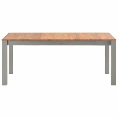 VidaXL Table de salle à manger 180x90x74 cm Bois de chêne solide 4 VidaXL Table de salle à manger 180x90x74 cm Bois de chêne solide – Image 2