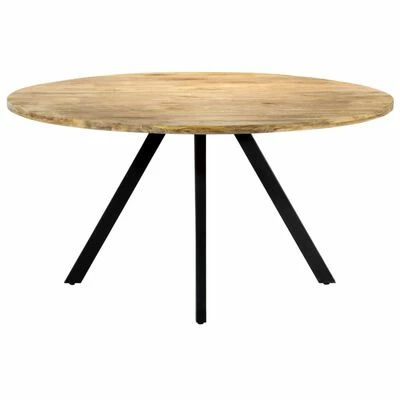 VidaXL Table de salle à manger 150x73 cm Bois de manguier solide 4 VidaXL Table de salle à manger 150x73 cm Bois de manguier solide – Image 2