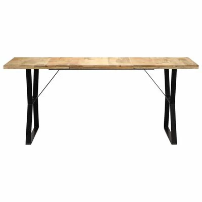 VidaXL Table de salle à manger 180x90x76 cm Bois de manguier massif 4 VidaXL Table de salle à manger 180x90x76 cm Bois de manguier massif – Image 2