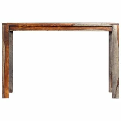 VidaXL Table de salle à manger Gris 118x60x76 cm Bois de Sesham solide 4 VidaXL Table de salle à manger Gris 118x60x76 cm Bois de Sesham solide – Image 2