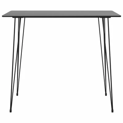 VidaXL Table de bar Noir 120x60x105 cm 4 VidaXL Table de bar Noir 120x60x105 cm – Image 2