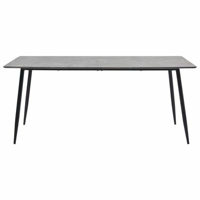 VidaXL Table de salle à manger Gris 180x90x75 cm MDF 4 VidaXL Table de salle à manger Gris 180x90x75 cm MDF – Image 2