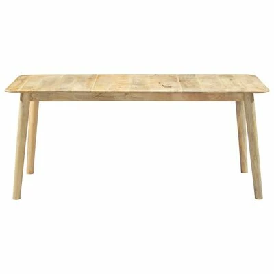 VidaXL Table de salle à manger 180x90x76 cm Bois de manguier massif 4 VidaXL Table de salle à manger 180x90x76 cm Bois de manguier massif – Image 2