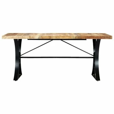 VidaXL Table de salle à manger 180x90x76 cm Bois de manguier massif 4 VidaXL Table de salle à manger 180x90x76 cm Bois de manguier massif – Image 2