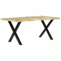 VidaXL Table de salle à manger 180x90x76 cm Bois de manguier massif 9 VidaXL Table de salle à manger 180x90x76 cm Bois de manguier massif -Promos Tables à manger Boutique image 2 283780
