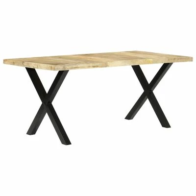 VidaXL Table de salle à manger 180x90x76 cm Bois de manguier massif 4 VidaXL Table de salle à manger 180x90x76 cm Bois de manguier massif – Image 2