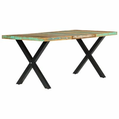VidaXL Table de salle à manger 180x90x76cm Bois de récupération solide 4 VidaXL Table de salle à manger 180x90x76cm Bois de récupération solide – Image 2