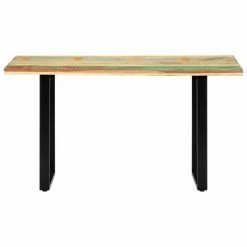 VidaXL Table de salle à manger 140x70x76cm Bois de récupération massif 9 VidaXL Table de salle à manger 140x70x76cm Bois de récupération massif -Promos Tables à manger Boutique image 2 285834