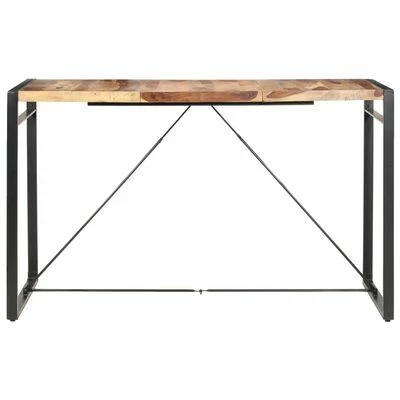 VidaXL Table de bar 180x90x110 cm Bois solide 4 VidaXL Table de bar 180x90x110 cm Bois solide – Image 2