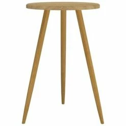 VidaXL Table de bistro Marron clair Ø50x76 cm MDF et fer