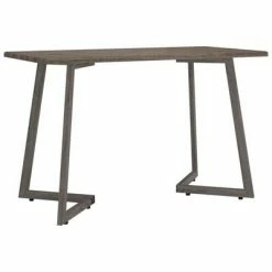 VidaXL Table à dîner Gris 120x60x74 cm MDF et fer